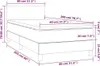 The Living Store Boxspringbett mit Matratze & LED Produktbild-Vorschau 3