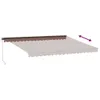 vidaXL Markiza manualna brązowa 450x350 cm Podgląd zdjęcia produktu 4