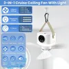 Ø24cm Tragbarer Zeltventilator mit Licht, Hängeventilator Produktbild-Vorschau 2