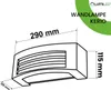 LUMILED Außenwandleuchte Modern Wandlampe Außenlampe Produktbild-Vorschau 7