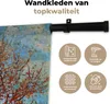 MuchoWow® Wandteppich Wandbehang Der rosa Pfirsichbaum - Produktbild-Vorschau 3