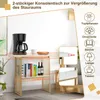 COSTWAY 2-stöckiger Konsolentisch, Marmormuster Couchtisch Produktbild-Vorschau 2
