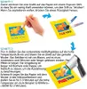 Anleitung zur Verwendung eines Popcorn-Stifts zur Erstellung von 3D-Kunst auf Papier, mit Schritten zum Zeichnen und Erhitzen Voir les images du produit