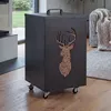Pelletbehälter MCW-Q30 Hirsch, Pelletbox Aufbewahrungsbox Produktbild-Vorschau 1