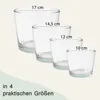 Vase rond en verre décoratif Ø 12 x 11 cm conique, Voir les images du produit 5