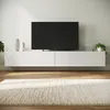 SONNI TV-Schränke weiß Hochglanz hängend holz 200 x 40 x Produktbild-Vorschau 1