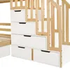Merax Etagenbett Kinderbett 90x200 cm mit Schubladen, Produktbild-Vorschau 17