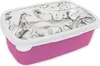 KitchenYeah® Lunchbox Brotzeit Brotdose 17x11 cm Dschungel Produktbild-Vorschau 1