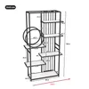 A technical drawing of a bookshelf with dimensions indicated. Produktbild-Vorschau