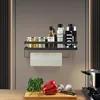 Gewürzregal,Mit Küchenrollenhalter und 4 Haken,Praktisches Produktbild-Vorschau 3
