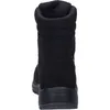 A black boot is shown from the back against a white background. Produktbild-Vorschau