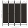 "2026 Aktion" 4-tlg. Raumteiler Paravent Elegantes Design - Produktbild-Vorschau 3