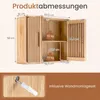 COSTWAY Schmaler Badezimmerschrank, Hängeschrank Bad mit 2 Produktbild-Vorschau 3