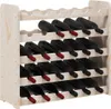 vidaXL Stojan na víno 67,5x25x60 cm z masivního Náhled obrázku produktu 4