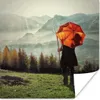 MuchoWow® Poster Landwirt mit Regenschirm in der Schweiz Produktbild-Vorschau 1