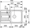 FRANKE Spüle EUROFORM EFX 614-78 Edelstahl glatt mit Produktbild-Vorschau 7
