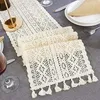 Tischläufer Modern, Tischläufer Beige Rechteckiger Makramee Produktbild-Vorschau 4