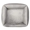 Premium Hundebett Velvet Grau XXL – 120x95x25 cm | Weiches Produktbild-Vorschau 8