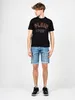 Sportliches Herren-Kurzarmshirt Schwarz mit Print & Produktbild-Vorschau 4