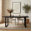 Esstisch LESINA 160 x 80 cm, Schwarz - Robuster Produktbild-Vorschau 2