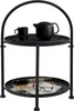 Runder Couchtisch im Loft-Stil mit Griff, aus Metall, 34 x Produktbild-Vorschau 3