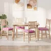 vidaXL Sitzkissen 4 pcs Rosa 40 x 40 x 12 cm Stoff Produktbild-Vorschau 2