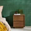 sweeek - Nachttisch mit Holzlook und 2 Schubladen - Produktbild-Vorschau 3