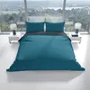 Baumwolle Bettwäsche Set 135x200 cm Feinbiber Petrol Produktbild-Vorschau 5