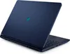 A dark blue laptop is shown from a diagonal rear-view angle, with the lid open. Náhľad obrázku produktu