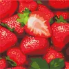 IDEYKA Malen nach Zahlen Saftige Erdbeeren 25x25 Stilleben Produktbild-Vorschau 1