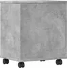 vidaXL Druckerständer mit Rollen Betongrau 41x32x48 cm Produktbild-Vorschau 7