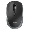 A top-down view of a black and gray wireless computer mouse against a white background. Produktbild-Vorschau