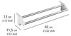 Radiátorová sušička WENKO Mod. Twin, délka: 60 cm Náhled obrázku produktu 4