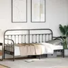 vidaXL Struttura letto da giorno nera 75 x 190 cm Acciaio Anteprima dell’immagine prodotto 3
