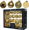Set aus 42 Christbaumkugeln aus Glas gold 5/6/7 cm matt Produktbild-Vorschau 2