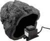 A faux rock with an opening and a black electrical transformer box attached to the front. Produktbild-Vorschau