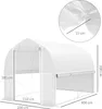 Outsunny Gewächshaus 3 x 2 x 2 m Foliengewächshaus mit 8 Produktbild-Vorschau 3