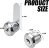 Briefkastenschloss 16mm, Drawer Lock, Schrankschloss Mit 4 Produktbild-Vorschau 4