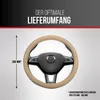 HEYNER® Lenkradhülle 37-39 cm für Auto, beige, weiches, Produktbild-Vorschau 3