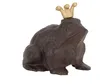 Froschkönig mit Krone S Figur Gusseisen Gartendeko antik Produktbild-Vorschau 3