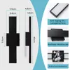 Rosikey 2 Stücke LED Wandleuchte Innen/Aussen schwarz, 40cm Produktbild-Vorschau 5