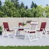 vidaXL Hochlehner-Auflagen 4 Stk. Melange Weinrot 120x50x4 Produktbild-Vorschau 3