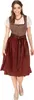 Dirndl Tamika 70cm Länge braun 40 Produktbild-Vorschau 8