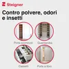 STEIGNER Guarnizione a spazzola autoadesiva per porte Anteprima dell’immagine prodotto 3