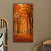 MuchoWow® - Leinwandbilder - Herbst - Rot - Wald, Wandbild, Produktbild-Vorschau 5