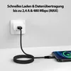 USB-A auf iPhone Nylon Kabel Typ A Ladekabel für iPhone - Produktbild-Vorschau 4
