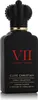 A black perfume bottle with a crown-shaped cap and gold accents. Podgląd zdjęcia produktu