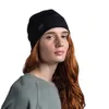 Buff Merino Lightweight Beanie Solid Black UNI Czapka Podgląd zdjęcia produktu 3