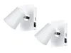 LED Wandstrahler 2er Set Weiß matt Spot schwenkbar 6,5W - Produktbild-Vorschau 2