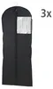 WENKO Kleidersack Mod. Deep Black 60 x 150 cm, 3er Set mit Produktbild-Vorschau 1